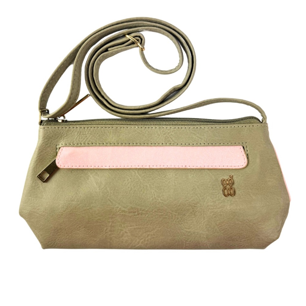 Baggit‎ Pink and Tan Women's Crossbody Purse Bag